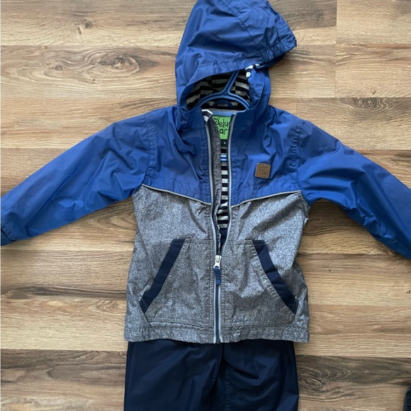 Blue Fall or spring 3t jacket and splash pants set, Peluche et Tartine - Picture 3 of 5